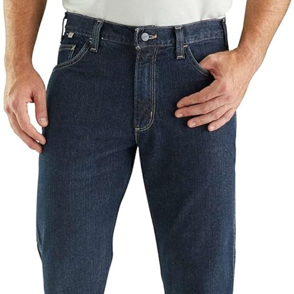 CARHARTT MEN'S FLAME RESISTANT RUGGED RELAXED FIT JEANS - NWT - SIZE 42X34